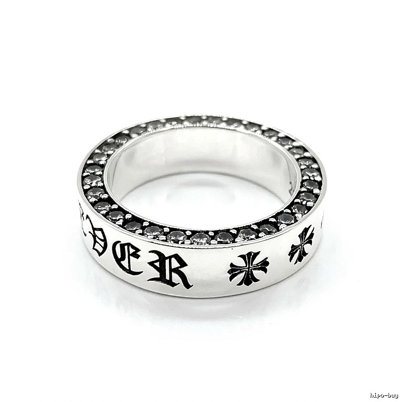 Chrome Hearts Silver Dark Style Ring
