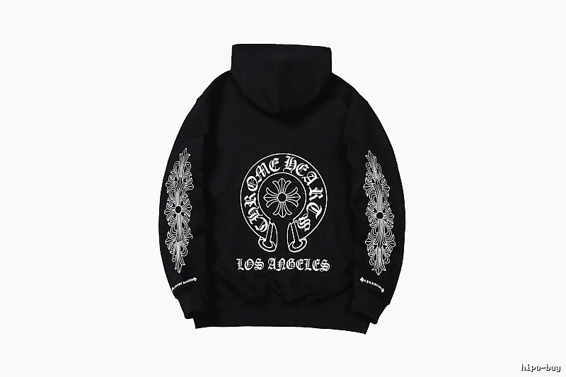 Chrome Hearts Travel Cross graphic hoodie Black Blue Cross with Modern Look
