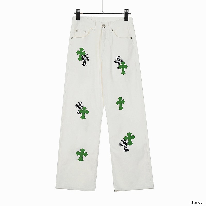 Chrome Hearts Travel Graphic jeans Light Denim Jeans with Modern Look