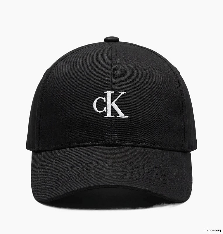 CK minimalist style black baseball cap