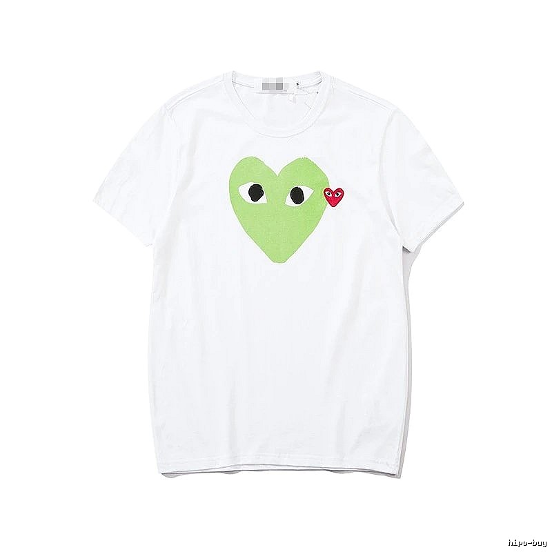 Comme des Garcons PLAY 2023-03 Green Style 2303 Heart Logo T-Shirt Airport Outfit