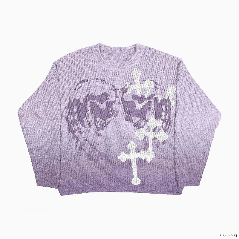 Compact Anime graphic sweater Black Knit Top for Sport-Inspired Styling