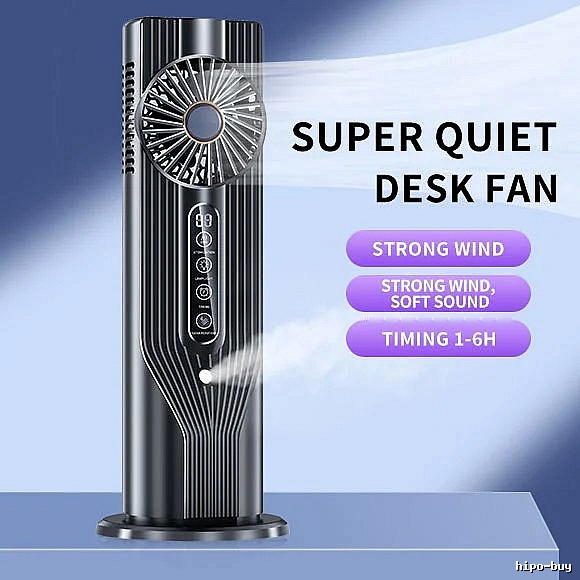 Compact Cooling Handheld Turbo Fan Black English Packaging