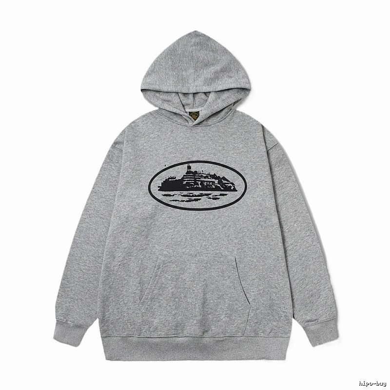 Corteiz grey minimalist hoodie