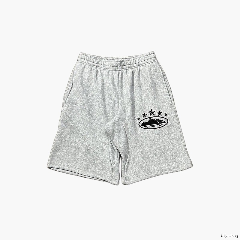 Corteiz minimalist light gray shorts