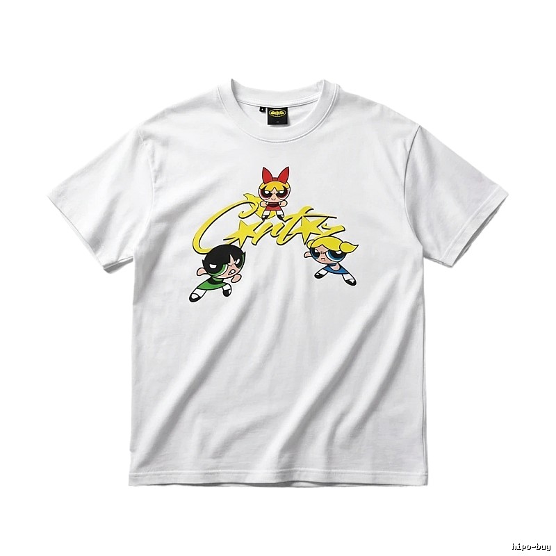 Corteiz Powerpuff Girls Cartoon White T-shirt