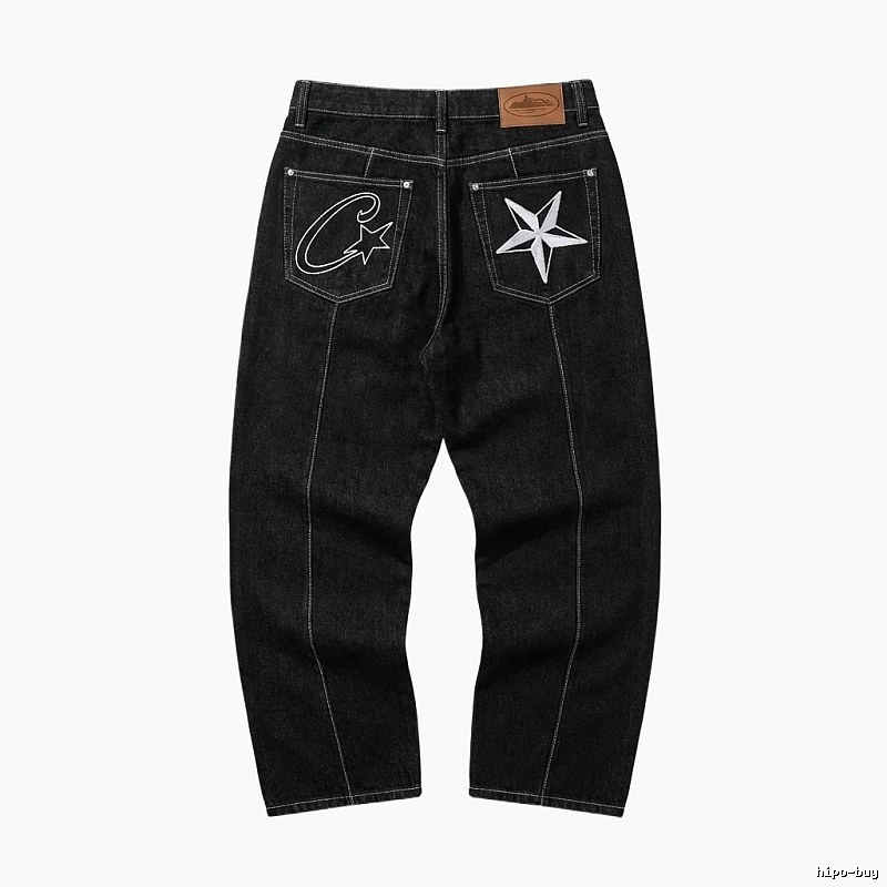 Corteiz printed retro-style jeans