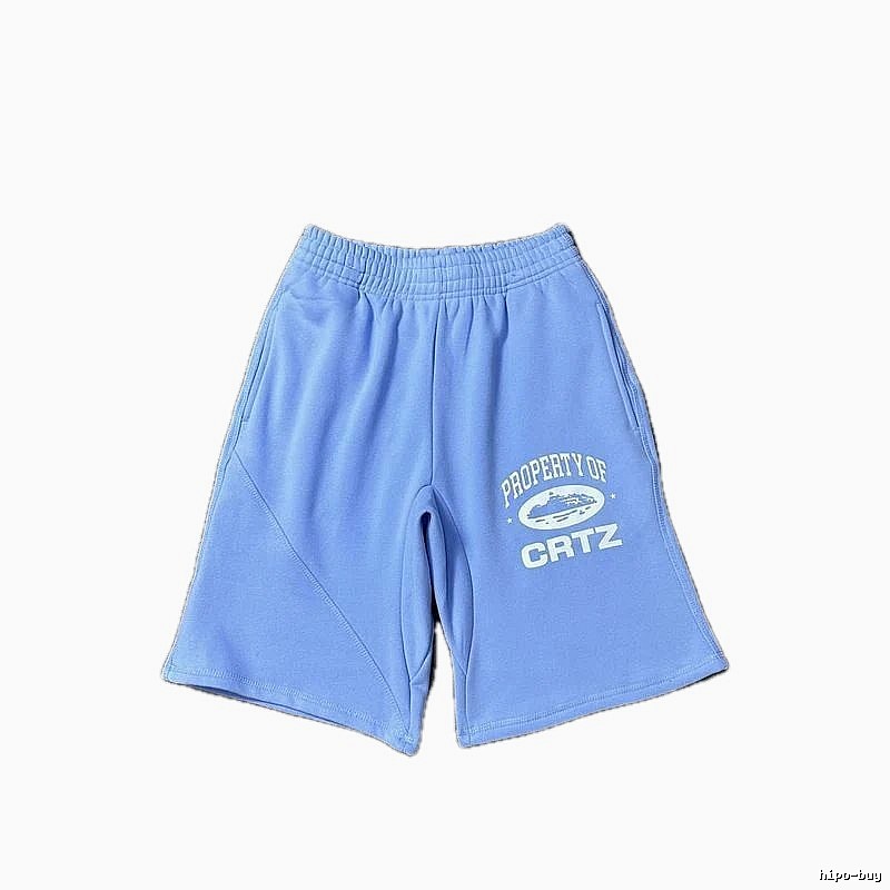 Corteiz sporty light blue shorts