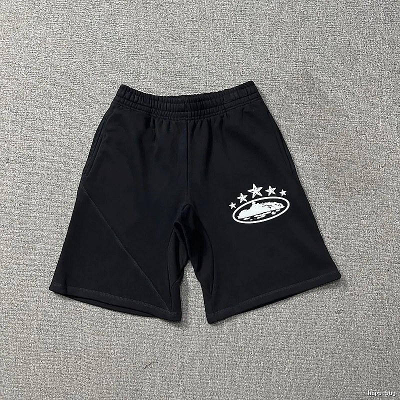 Corteiz Star Print Casual Black Shorts