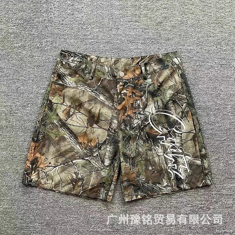 Corteiz Street Style Graffiti Camouflage Shorts