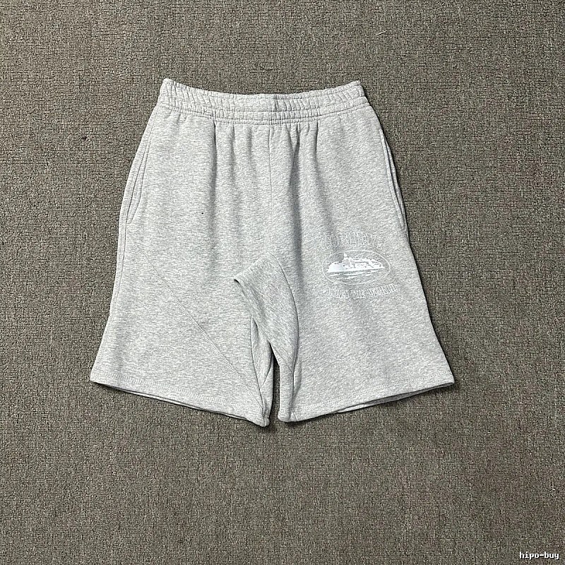 Corteiz vintage-style grey shorts