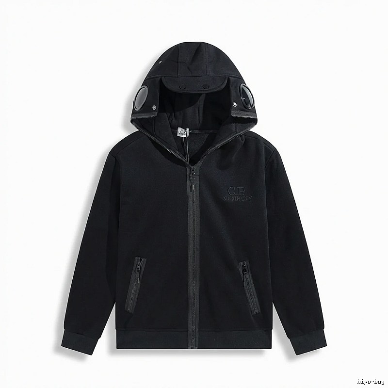 C.P. Functional Style Black Hoodie