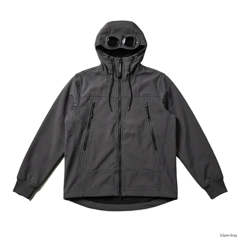C.P. Hooded Functional Style Grey Coat