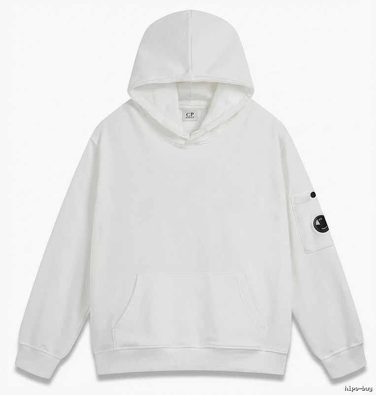 C.P. minimalist style white hoodie