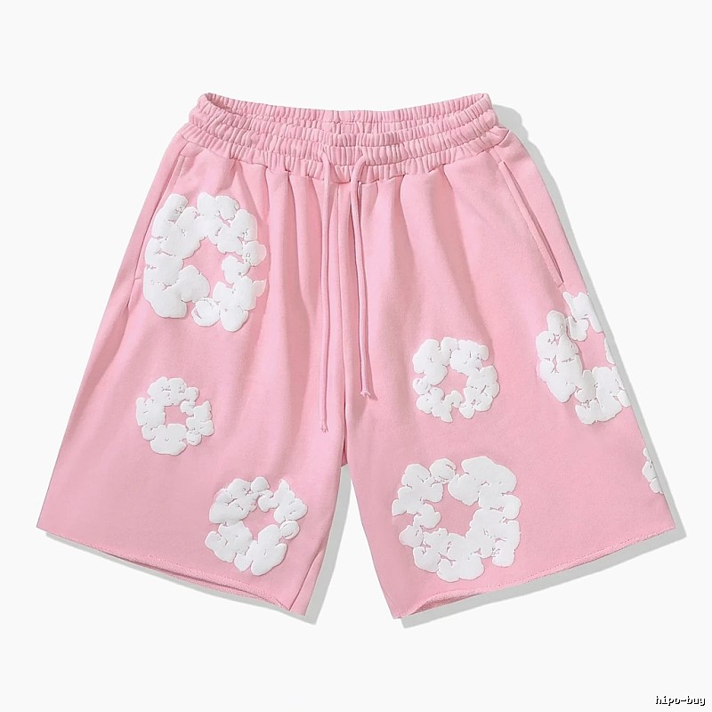 DENIM TEARS Floral Pink Shorts