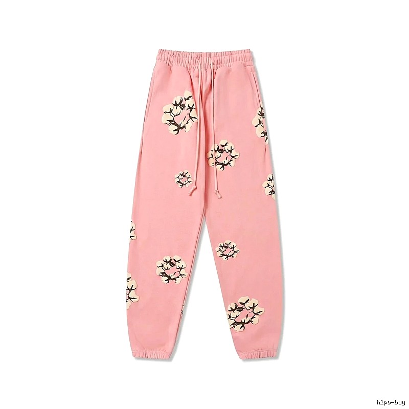 DENIM TEARS Floral Pink Sweatpants