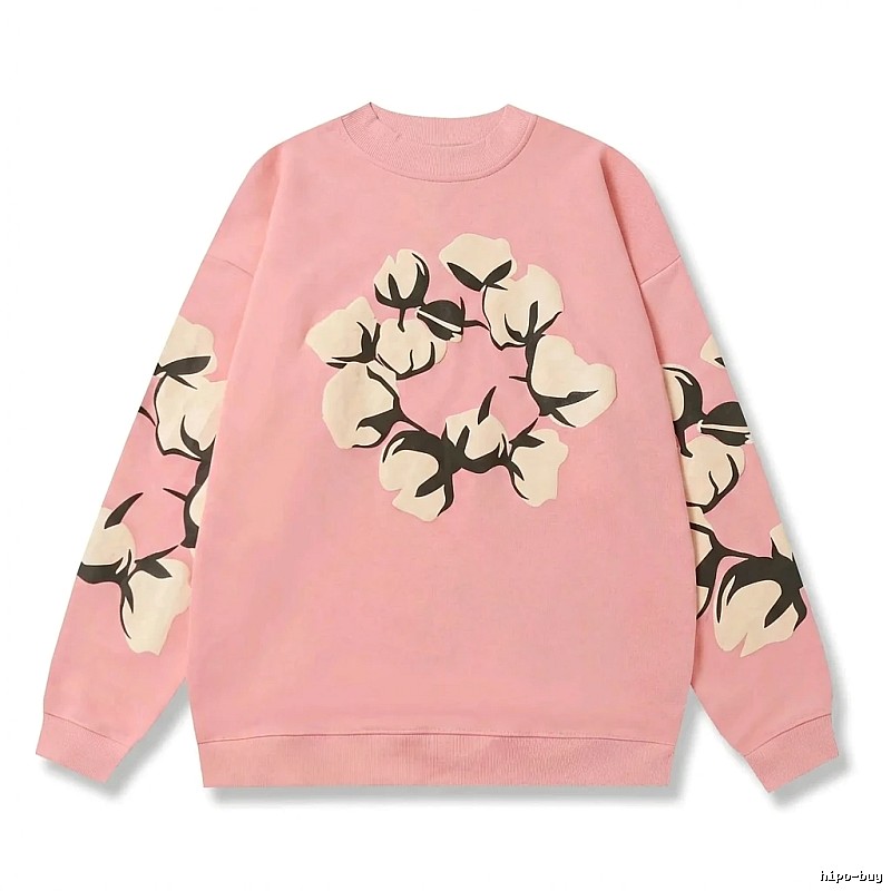 DENIM TEARS Pink Floral Sweatshirt
