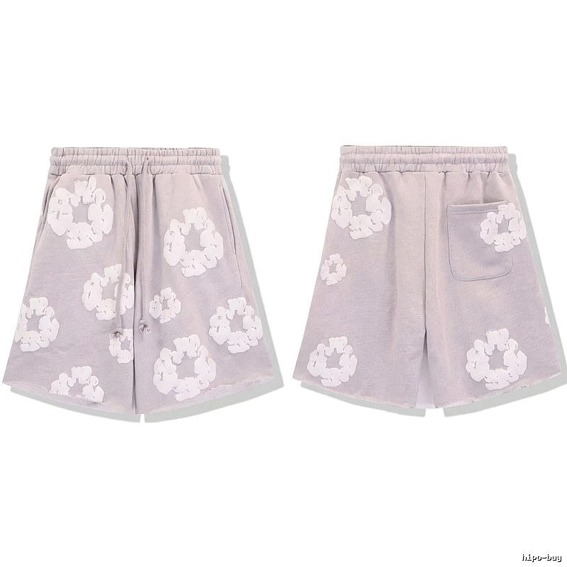 DENIM TEARS Printed Retro Style Shorts