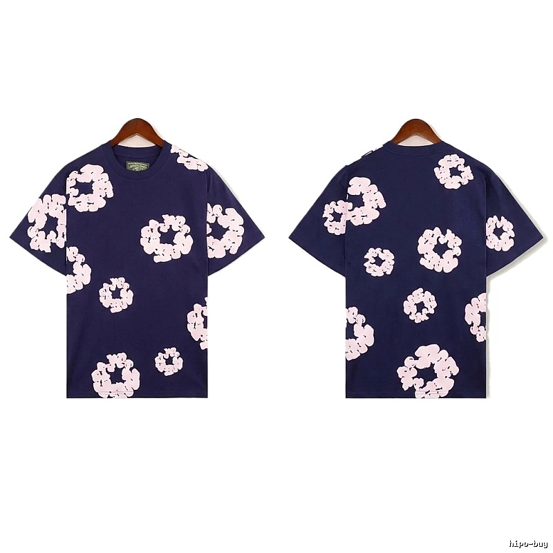 DENIM TEARS Printed Retro Style T-shirt