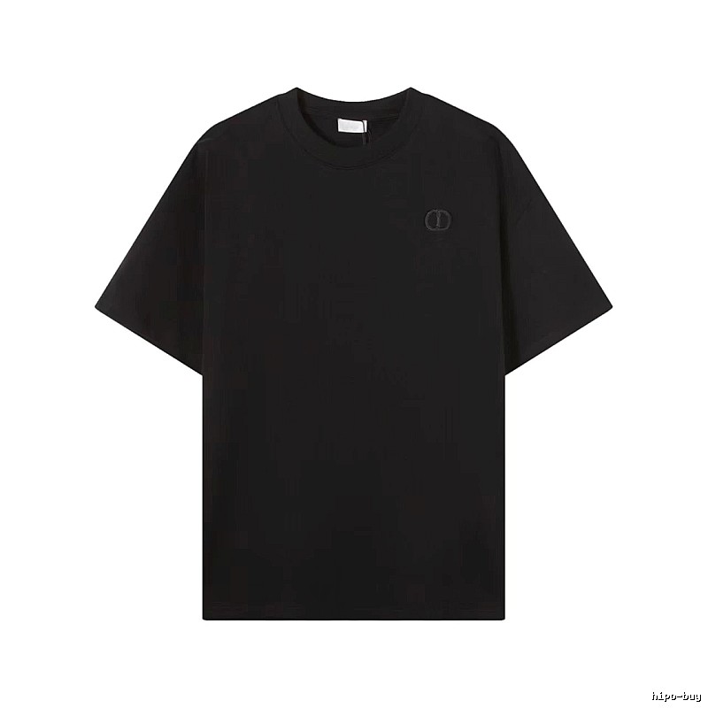 Dior Classic Collection Minimalist Style Black T-Shirt