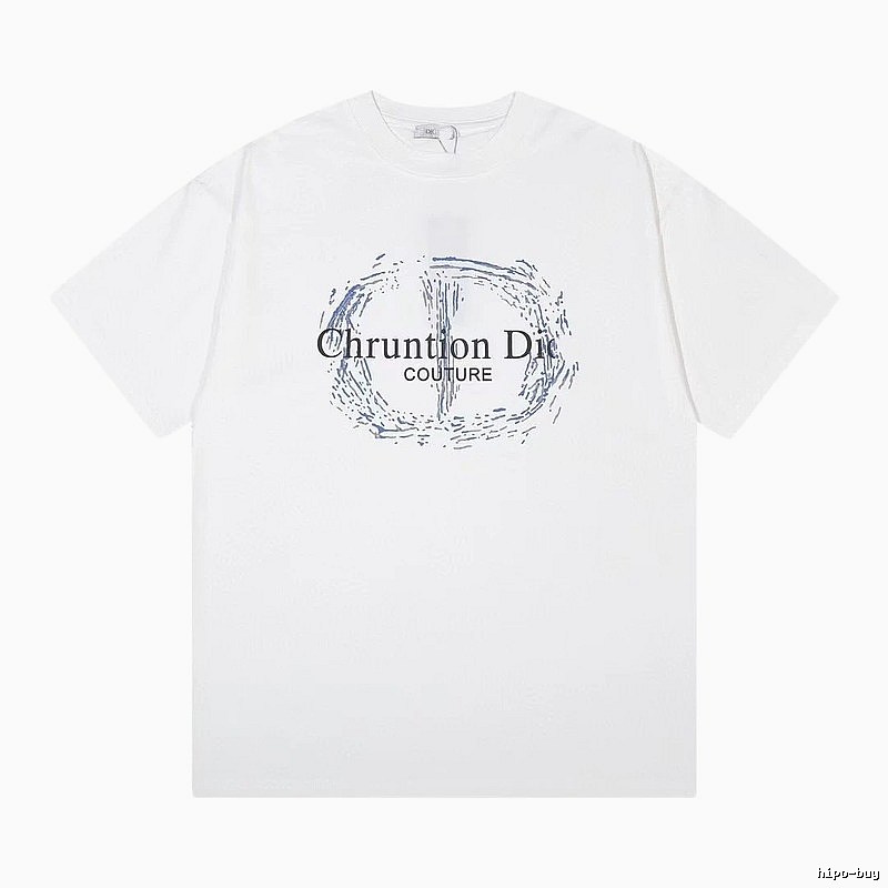 Dior Couture Trendy Style White Short-sleeve T-shirt