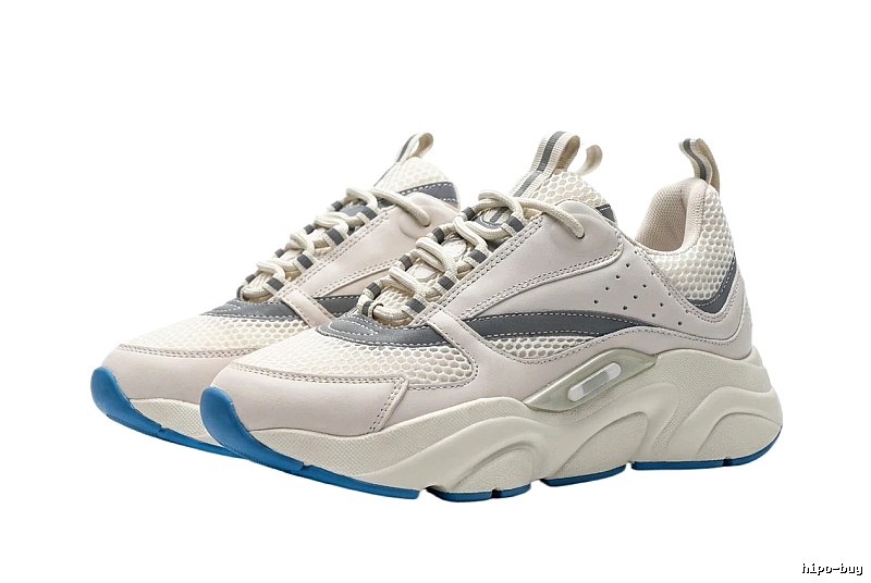 Dior Dad Shoes in Gray, White and Blue Color Scheme