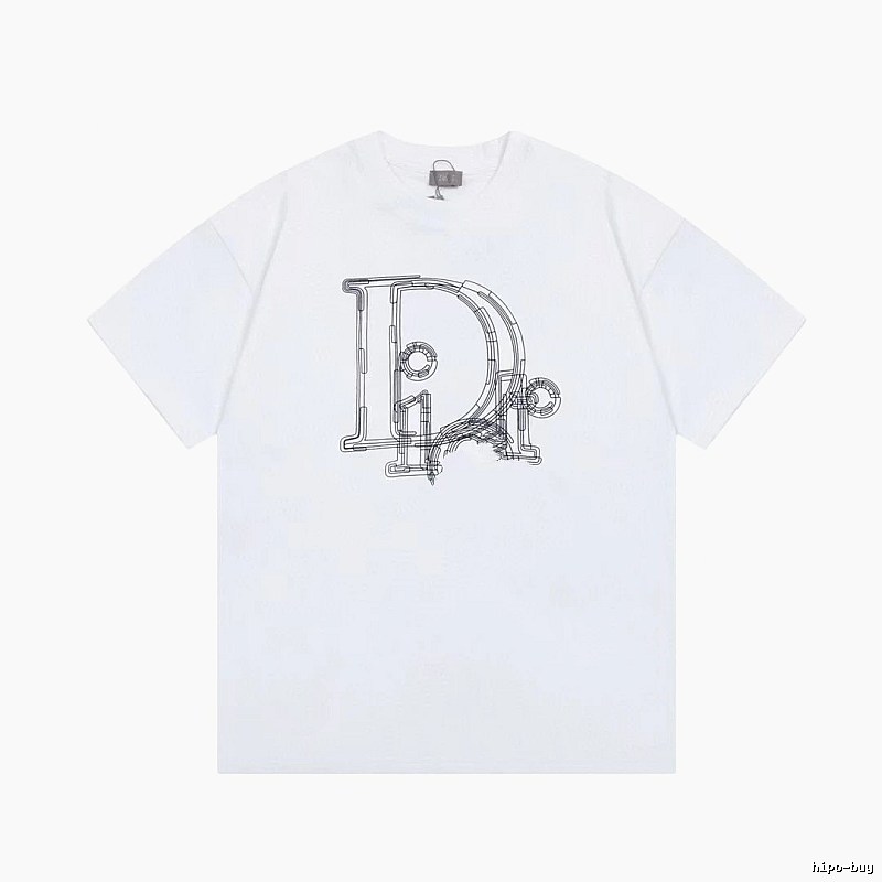 Dior Minimalist Line Logo White T-Shirt