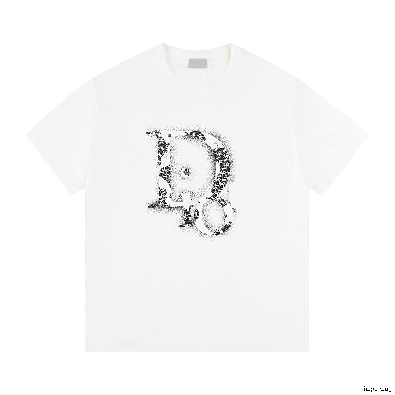 Dior Minimalist Monogram White Short-sleeved T-shirt