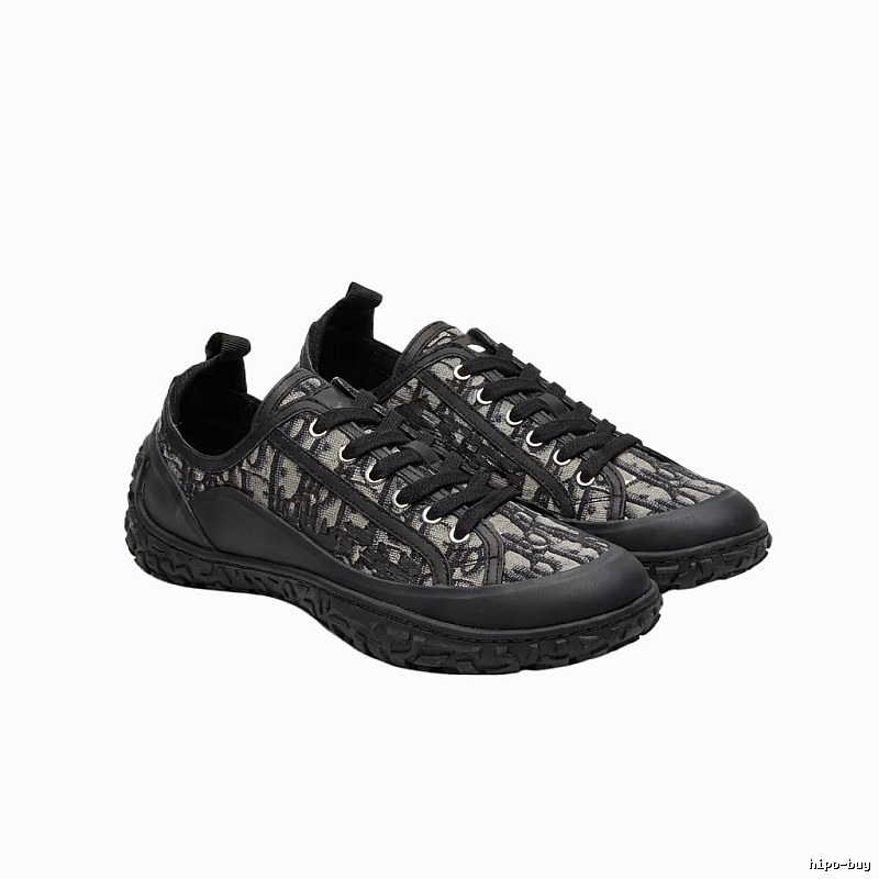 Dior monogram casual style black shoes