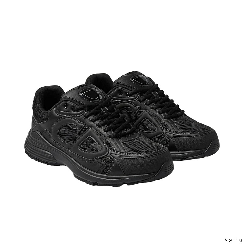 Dior retro-style black sports shoes