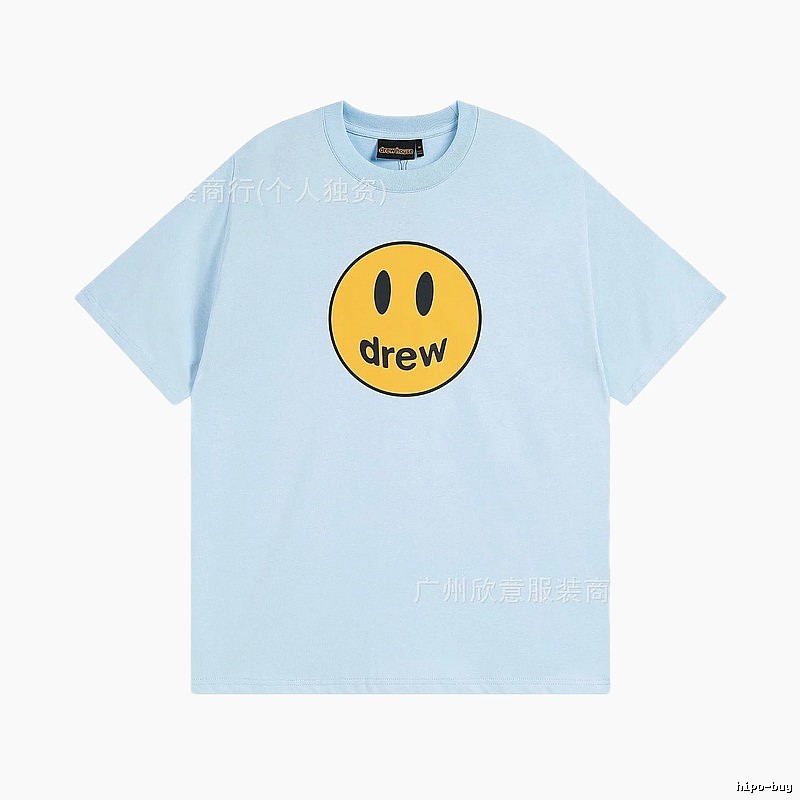 DrewHouse Smiley Street Style Light Blue T-shirt