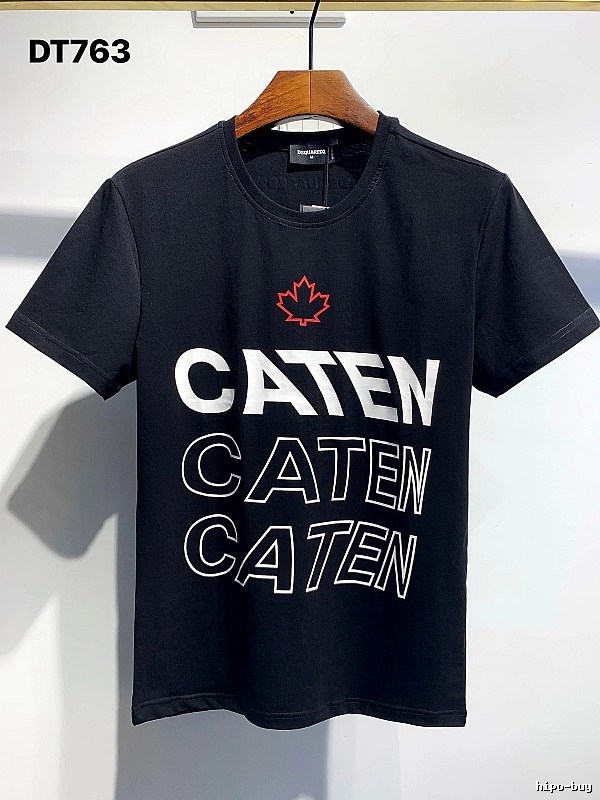 DSQ2 CATEN Printed Trendy Black T-Shirt