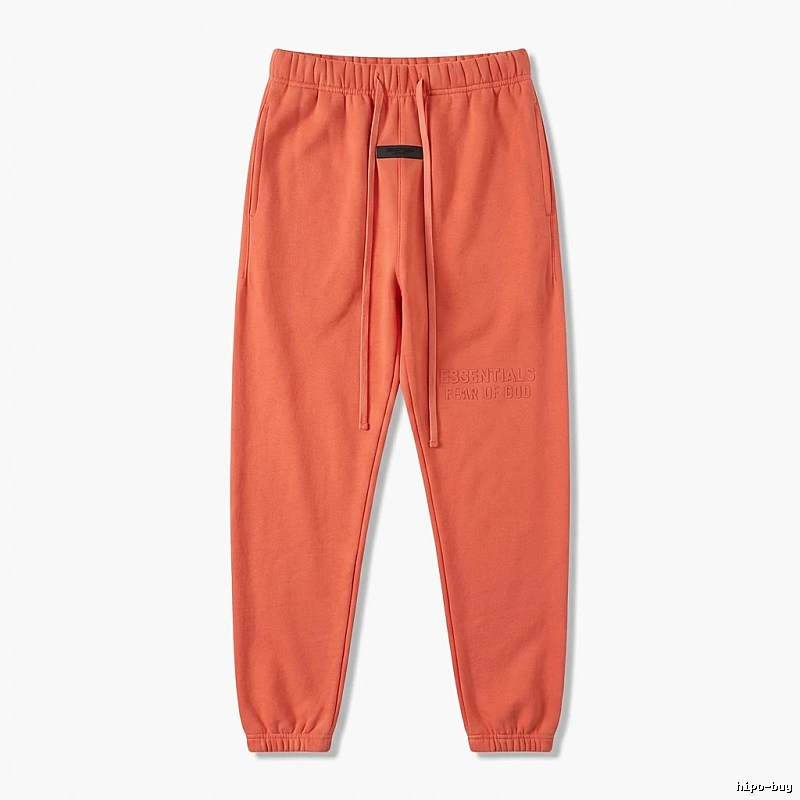 ESSENTIALS Basic Orange Sweatpants