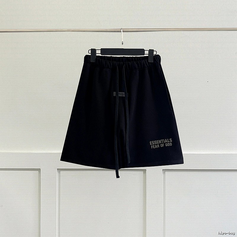 ESSENTIALS casual style black shorts