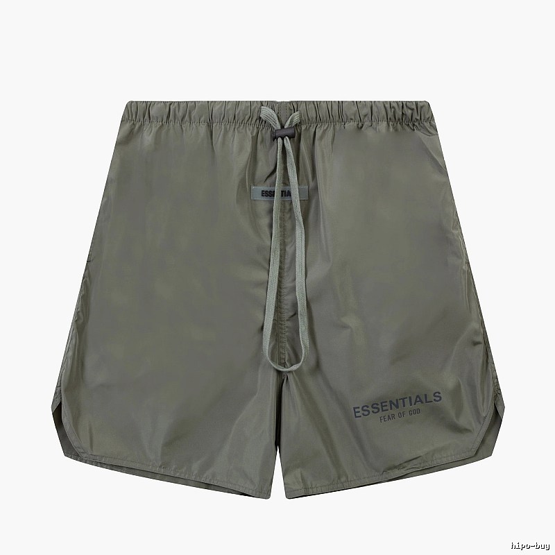 ESSENTIALS casual style military green shorts