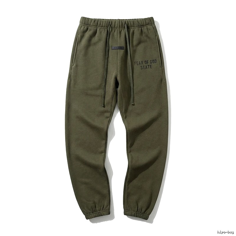 ESSENTIALS casual style olive green sweatpants