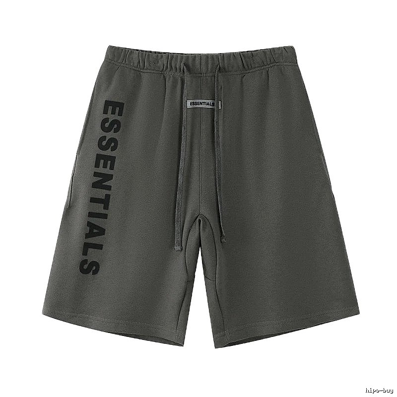 ESSENTIALS Letter Style Dark Grey Shorts