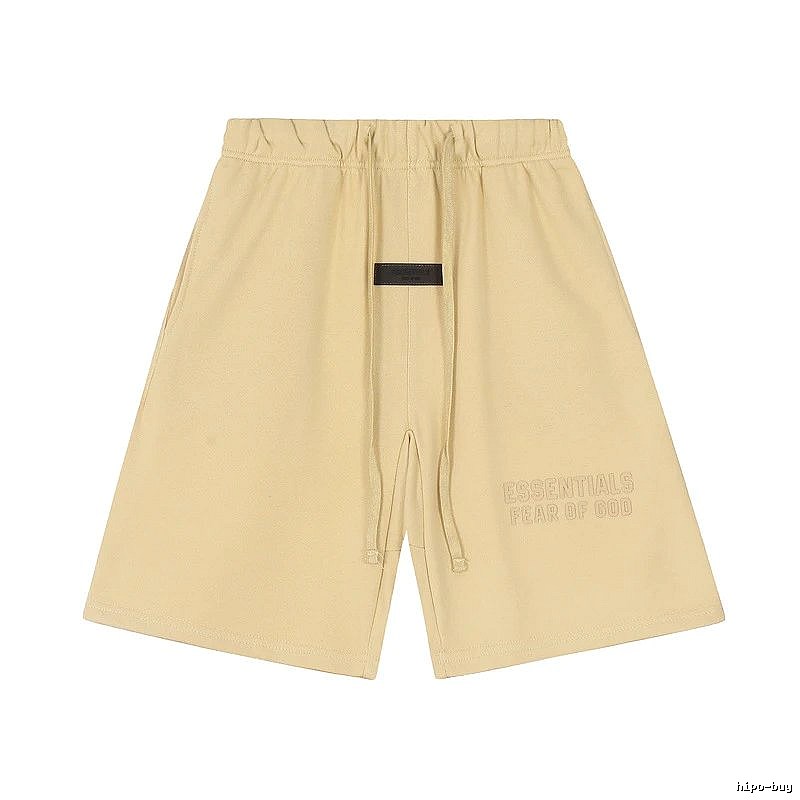 ESSENTIALS minimalist khaki shorts