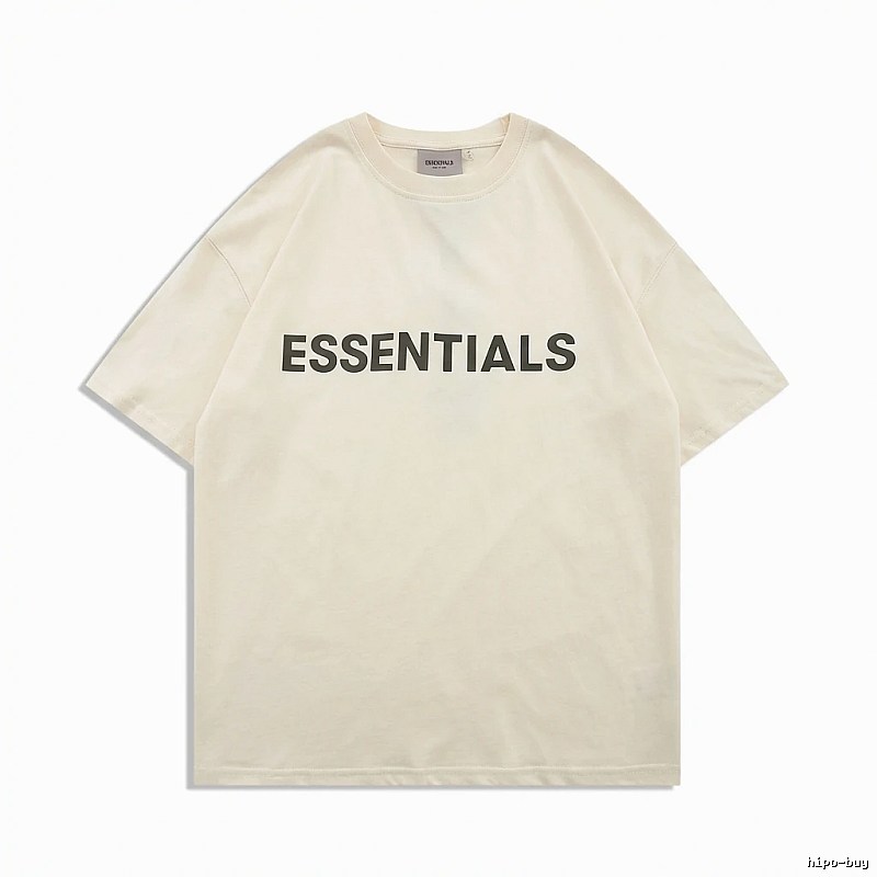 ESSENTIALS minimalist style beige T-shirt