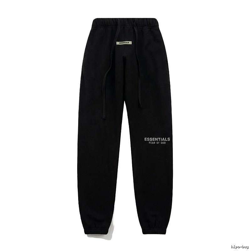 ESSENTIALS minimalist style black sweatpants
