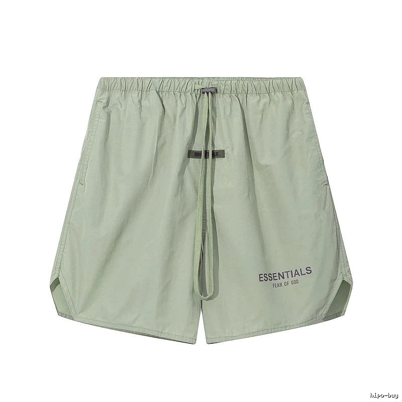 ESSENTIALS minimalist style light green shorts
