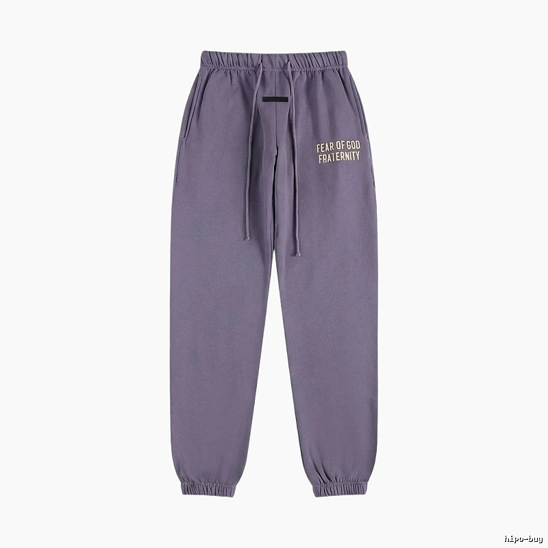 ESSENTIALS minimalist style light purple sweatpants