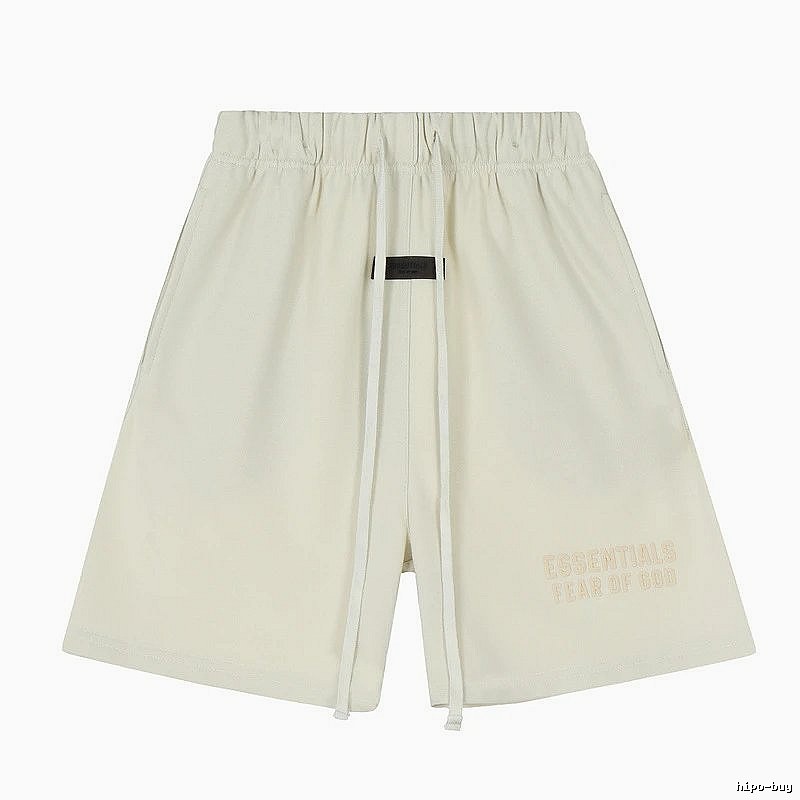 ESSENTIALS minimalist style off-white shorts