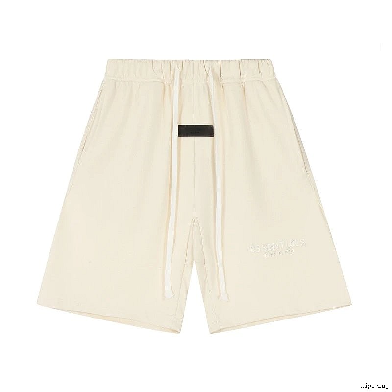 ESSENTIALS minimalist style off-white shorts