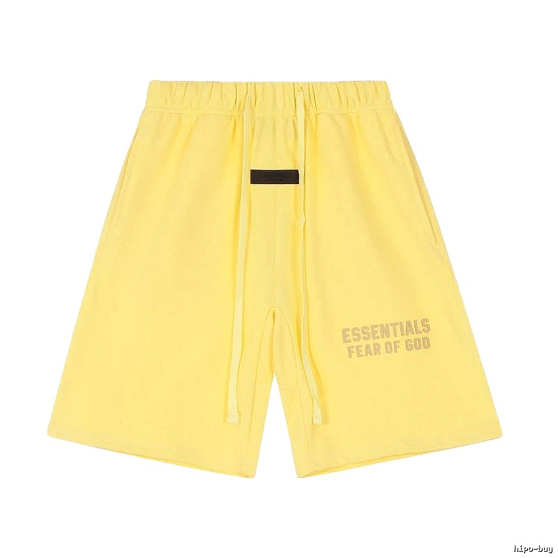 ESSENTIALS minimalist style yellow shorts