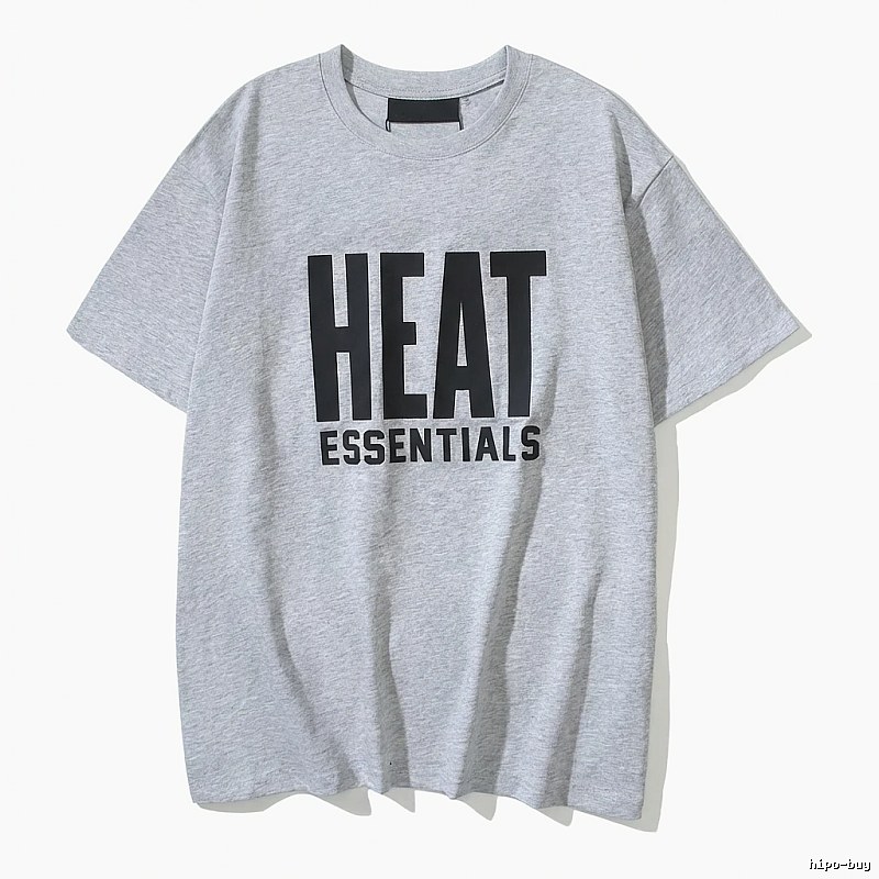 ESSENTIALS Simple Gray Short-sleeve Shirt