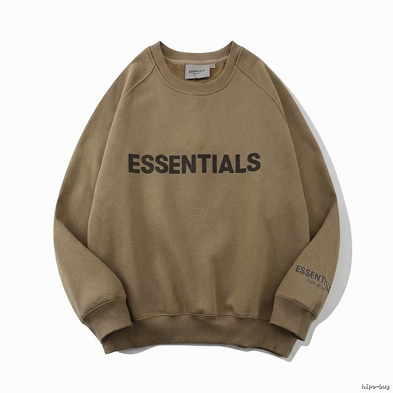 ESSENTIALS Simple Style Khaki Sweatshirt