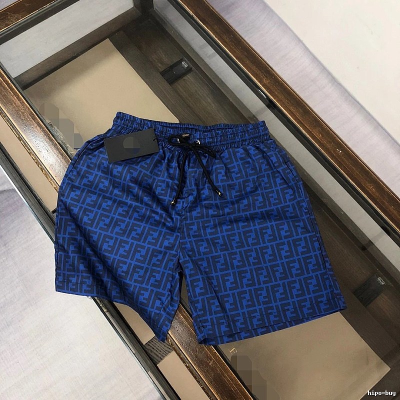Fendi FF Monogram Streetwear Dark Blue Shorts