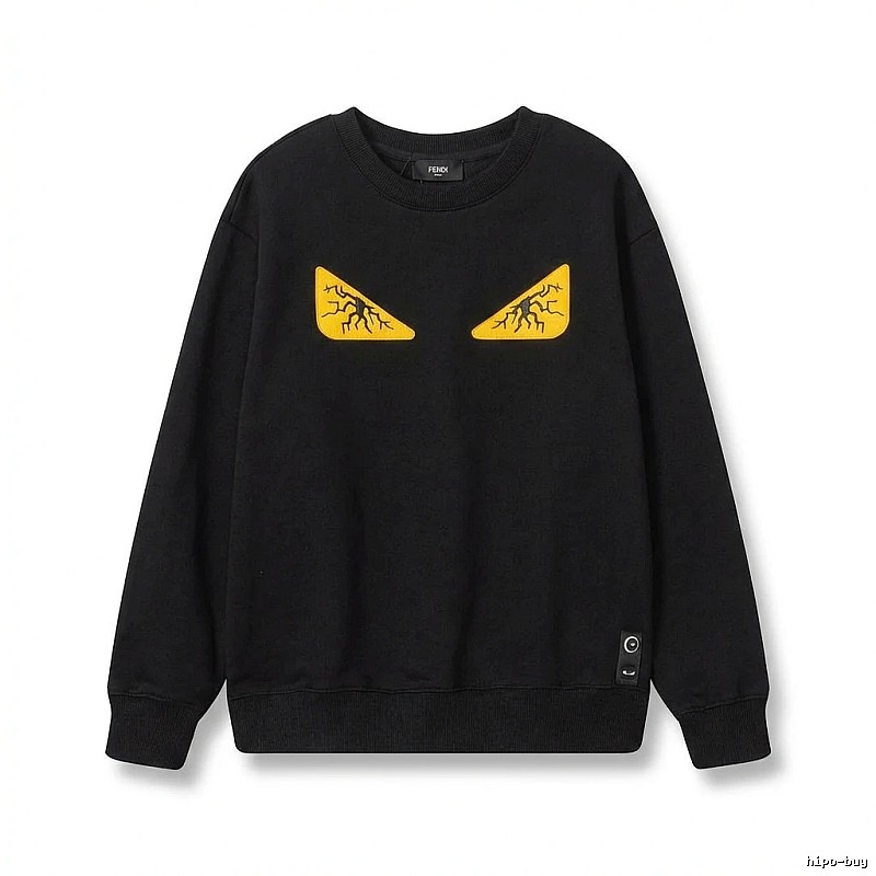 Fendi Monster Trendy Cool Black Sweatshirt