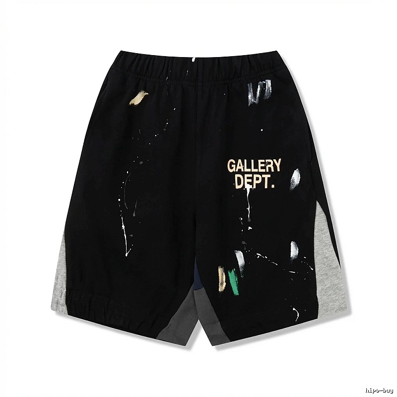 Gallery Dept Graffiti Style Black Shorts